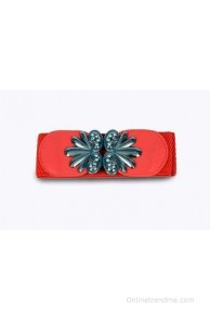 Victoria Secret Women Red Fabric Belt(Red)